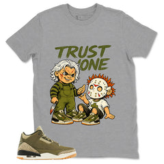 Olive Family Affair 3s Zadago Shirt Trust None Graphic