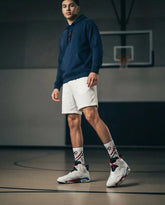 Olympic Sneaker Match Socks ā Air Jordan 6 Retro 2008 Inspired Mid-Calf Crew Socks