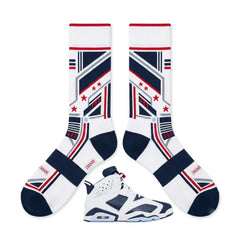 Olympic Socks – Air Jordan 6 Retro 2024 Inspired Mid-Calf Unisex Crew Socks
