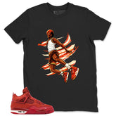 Orange Brick By Brick 4s Zadago Shirt Air Ball Graphic