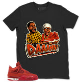 Orange Brick By Brick 4s Zadago Shirt Daaamn Sneaker Graphic