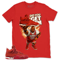 Orange Brick By Brick 4s Zadago Shirt Did You Get Em Graphic