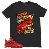 Orange Brick By Brick 4s Zadago Shirt Kream Kicks Graphic