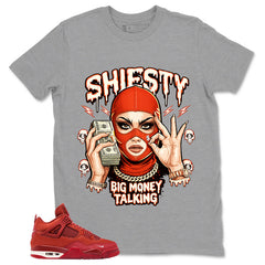 Orange Brick By Brick 4s Zadago Shirt Shiesty Big Money Talking Graphic