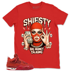 Orange Brick By Brick 4s Zadago Shirt Shiesty Big Money Talking Graphic