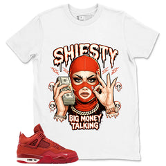 Orange Brick By Brick 4s Zadago Shirt Shiesty Big Money Talking Graphic
