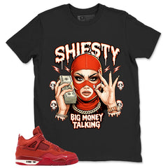 Orange Brick By Brick 4s Zadago Shirt Shiesty Big Money Talking Graphic