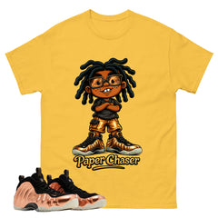 Paper Chaser Graphic Tee, Shirt to Match Air Foamposite One Copper, Air Foamposite Unisex Black Shirt