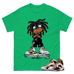 Paper Chaser Graphic Tee, Shirt to Match Air Jordan 7 Miro, Air Jordan 7 Miro Unisex Shirt