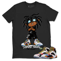 Paper Chaser Graphic Tee, Shirt to Match Air Jordan 7 Miro, Air Jordan 7 Miro Unisex Shirt