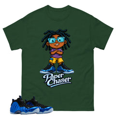 Paper Chaser Shirt - Match Air Foamposite One Royal