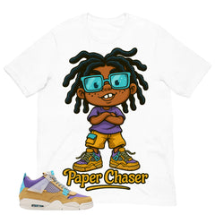 Paper Chaser Shirt - Match Union LA x Air Jordan 4 Desert Moss