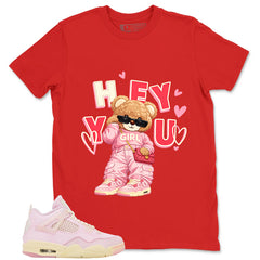 Pink Iced Carmine 4s Zadago Shirt Hey You Graphic