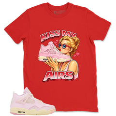 Pink Iced Carmine 4s Zadago Shirt Kiss My Airs Graphic