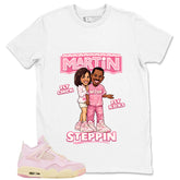 Pink Iced Carmine 4s Zadago Shirt Martin Steppin Graphic