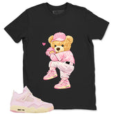 Pink Iced Carmine 4s Zadago Shirt Play Hard Bear Graphic