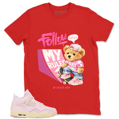 Pink Iced Carmine 4s Zadago Shirt Skate Boy Graphic