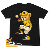 Play Hard Baseball Shirt - Match Air Jordan 1 Yellow Toe