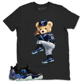 Play Hard Bear Graphic Tee, Shirt to Match Air Foamposite One Galaxy, Air Foamposite Unisex Black Shirt