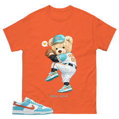 Play Hard Bear Shirt - Match Green Dunk Low Miami Dolphins