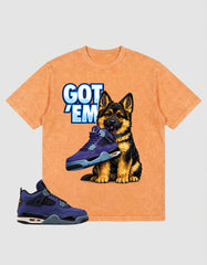 Purple Lakers 4s Zadago Washed T-shirt Got Em GS Graphic