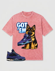 Purple Lakers 4s Zadago Washed T-shirt Got Em GS Graphic
