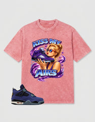 Purple Lakers 4s Zadago Washed T-shirt Kiss My Airs Graphic