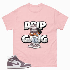 Purple Mauve 1s Zadago Shirt Drip Gang Graphic