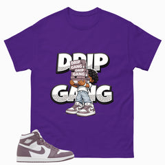 Purple Mauve 1s Zadago Shirt Drip Gang Graphic