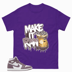 Purple Mauve 1s Zadago Shirt Make It Rain Graphic