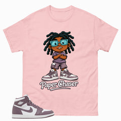 Purple Mauve 1s Zadago Shirt Paper Chaser Graphic