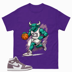 Purple Mauve 1s Zadago Shirt Raging Bull Graphic