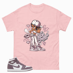 Purple Mauve 1s Zadago Shirt Talk To The Hand Graphic