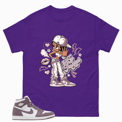 Purple Mauve 1s Zadago Shirt Talk To The Hand Graphic
