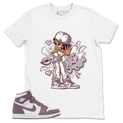 Purple Mauve 1s Zadago Shirt Talk To The Hand Graphic