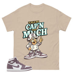 Purple Mauve 1s Zadago Shirt Y'all Be Cap'n Too Much Graphic