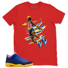 Racer Blue Brazil 3s Zadago Shirt Air Ball Graphic