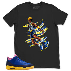 Racer Blue Brazil 3s Zadago Shirt Air Ball Graphic