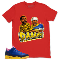 Racer Blue Brazil 3s Zadago Shirt Daaamn Sneaker Graphic
