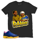 Racer Blue Brazil 3s Zadago Shirt Daaamn Sneaker Graphic