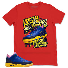 Racer Blue Brazil 3s Zadago Shirt Kream Kicks Graphic