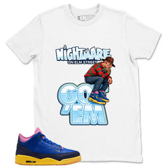 Racer Blue Brazil 3s Zadago Shirt Nightmare On Elm Street Graphic