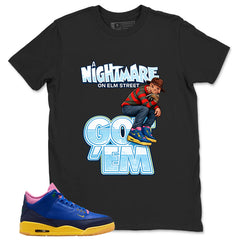 Racer Blue Brazil 3s Zadago Shirt Nightmare On Elm Street Graphic