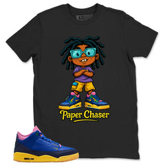 Racer Blue Brazil 3s Zadago Shirt Paper Chaser Graphic
