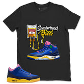 Racer Blue Brazil 3s Zadago Shirt Sneakerhead Blood Graphic
