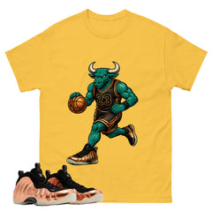 Raging Bull Graphic Tee, Shirt to Match Air Foamposite One Copper, Air Foamposite Unisex Black Shirt