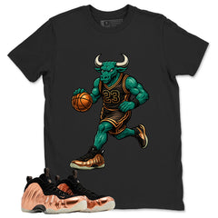 Raging Bull Graphic Tee, Shirt to Match Air Foamposite One Copper, Air Foamposite Unisex Black Shirt