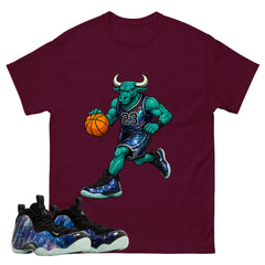 Raging Bull Graphic Tee, Shirt to Match Air Foamposite One Galaxy, Air Foamposite Unisex Black Shirt