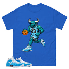 Raging Bull Graphic Tee, Shirt to Match Air Foamposite Pro University Blue, Air Foamposite Unisex Blue Shirt