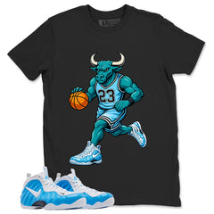 Raging Bull Graphic Tee, Shirt to Match Air Foamposite Pro University Blue, Air Foamposite Unisex Blue Shirt
